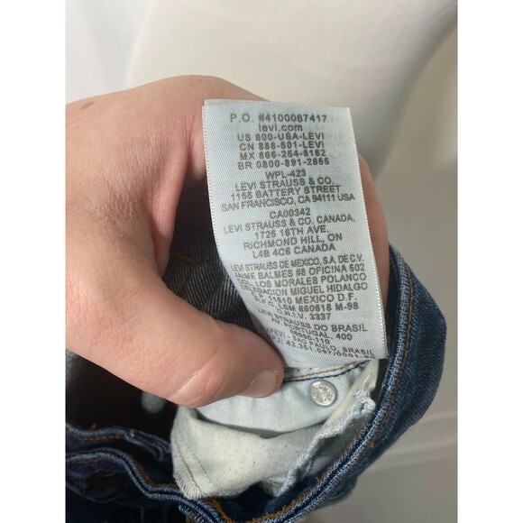 Levi’s Woman’s Jean's Blue Denim 545 Low Boot Cut 5 Pocket Size 10 M x 32 - Picture 8 of 9